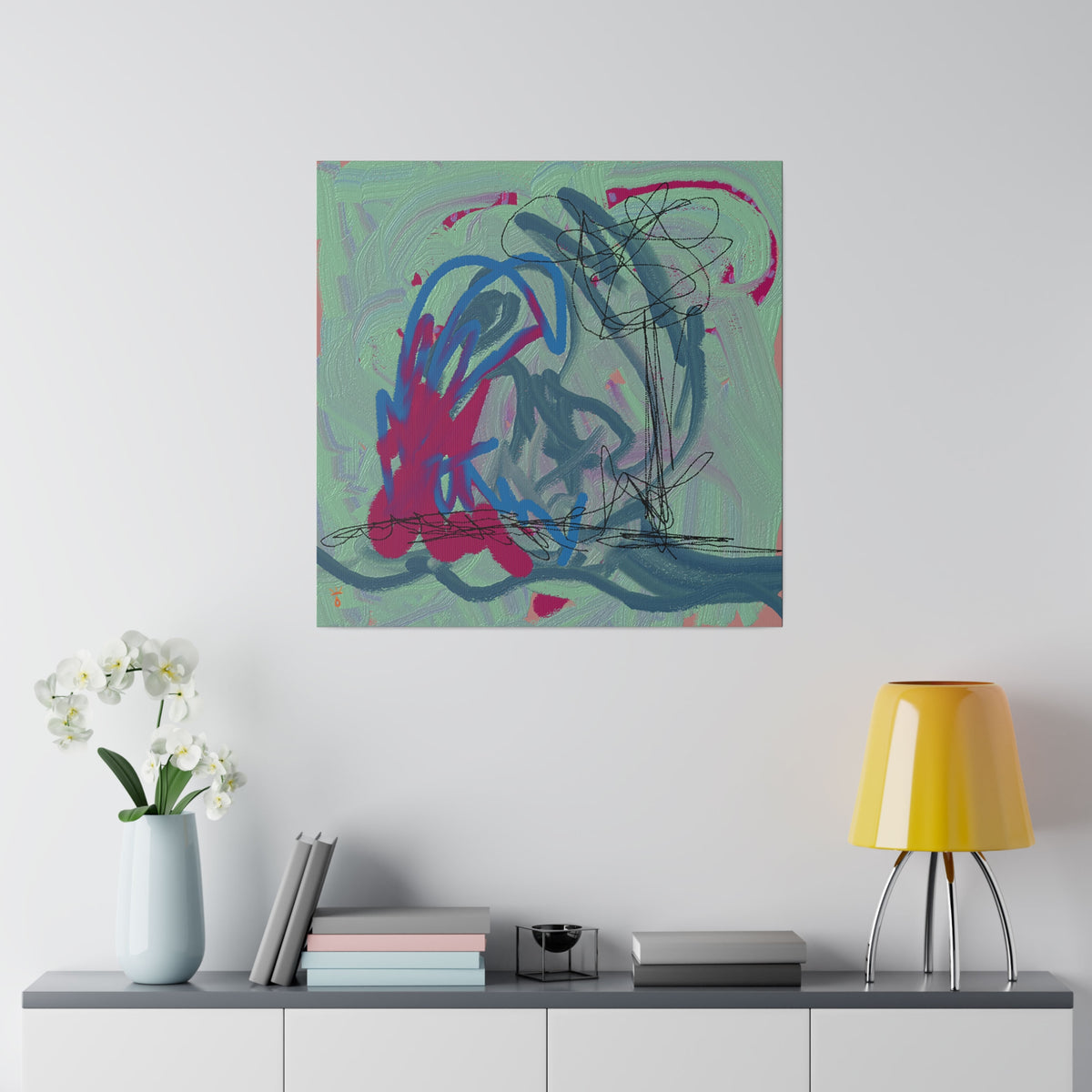 "Mint and Berry" Limited Print Canvas, by: KYSCOMA