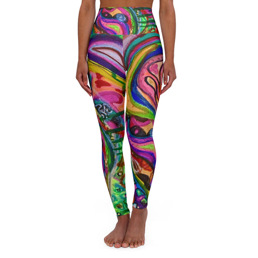 Total Vortex High Waisted Yoga Leggings (AOP)