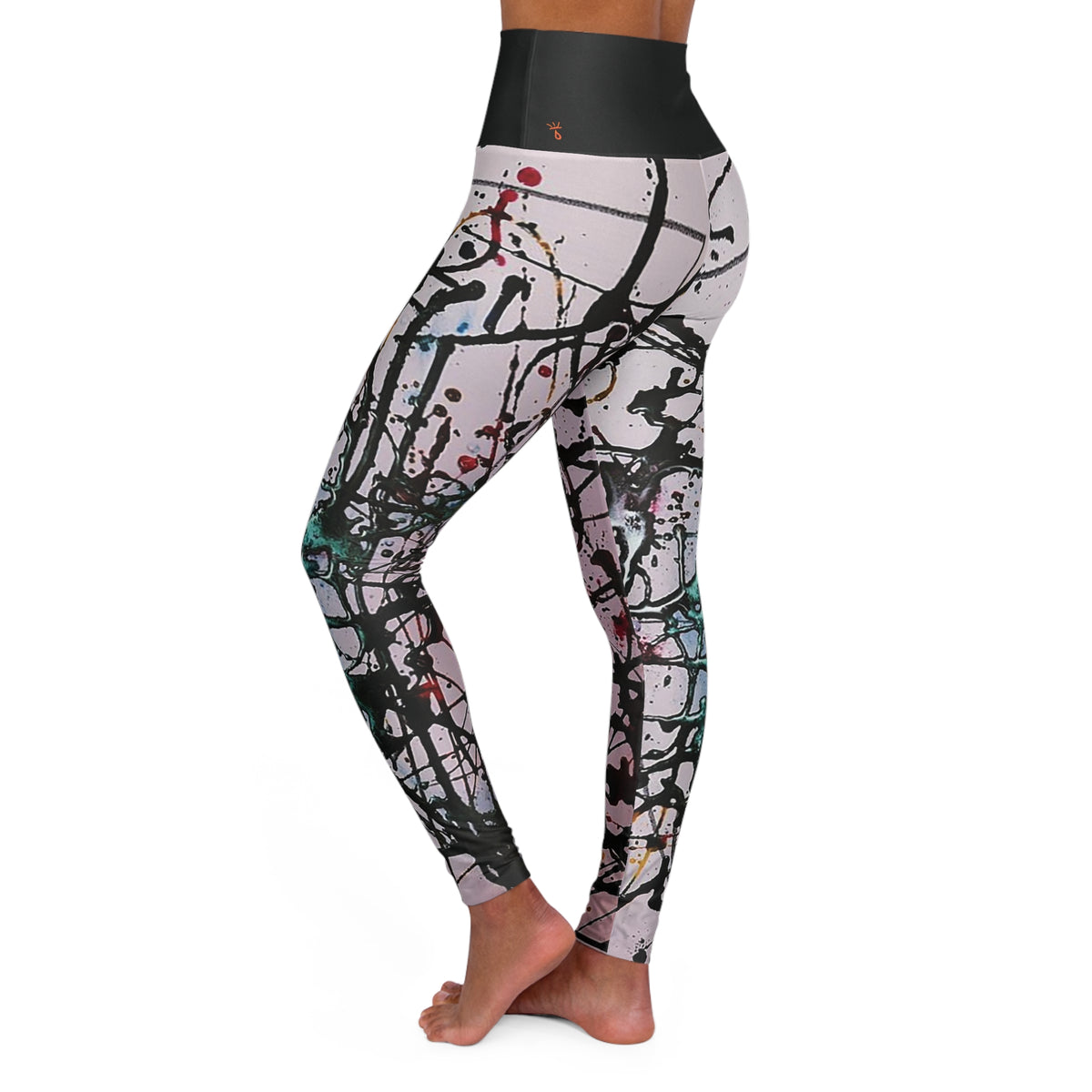 Homage to JP Solid Belt High Waisted Yoga Leggings (AOP)