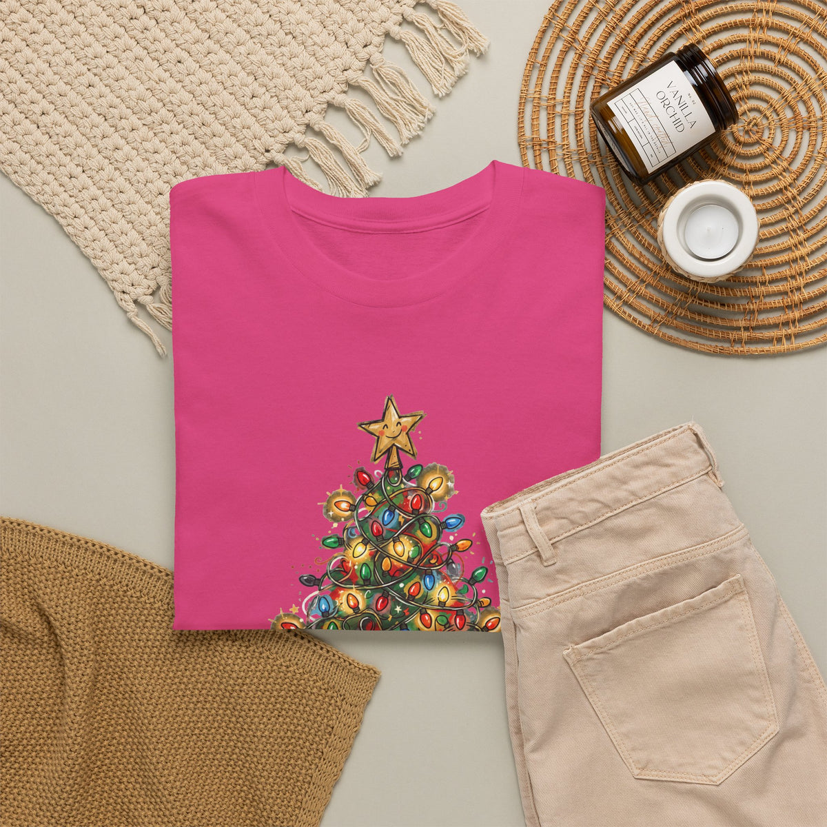 Tangled, Not Broken — Christmas Lights Tee