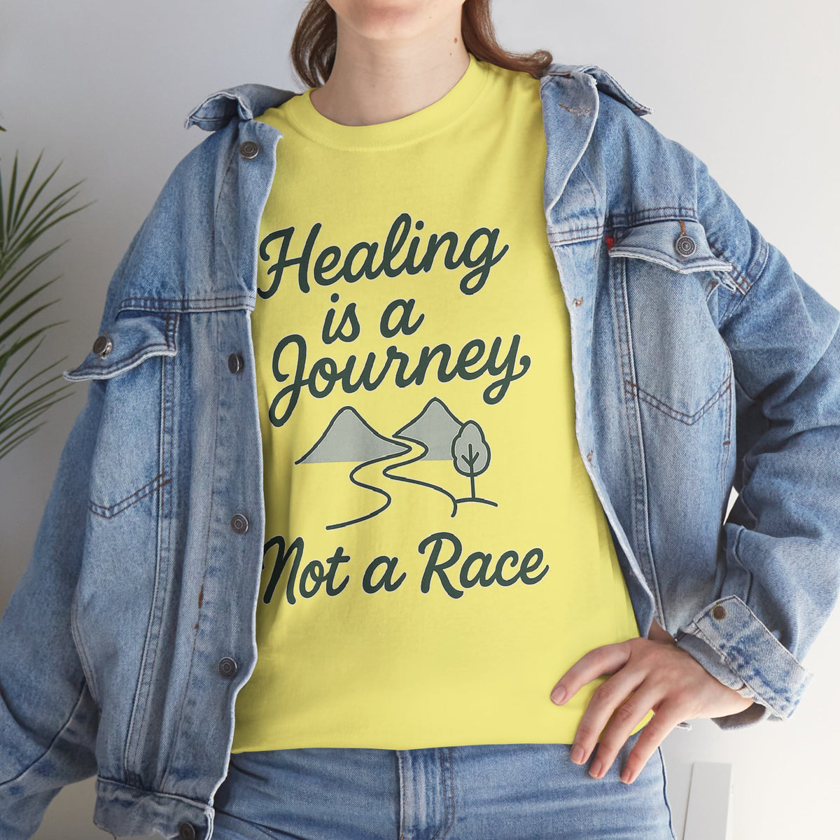 Healing is a Journey, Not a Race, Comfortable, Unisex, Inspirational T-Shirt