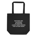 Eco Tote Bag | Mistakes are lessons