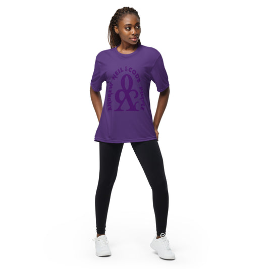 ANCP Logo Unisex performance crew neck t-shirt