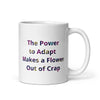White Glossy Mug - The Power to Adapt