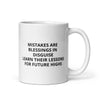 White glossy mug | Mistakes are Blessings