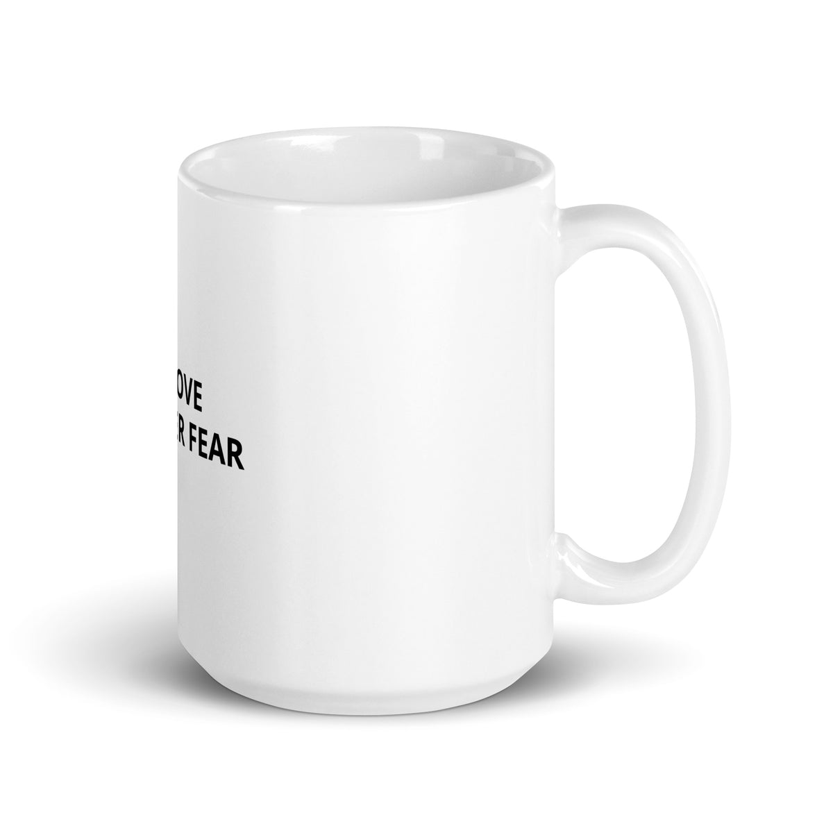 White glossy mug | Let love