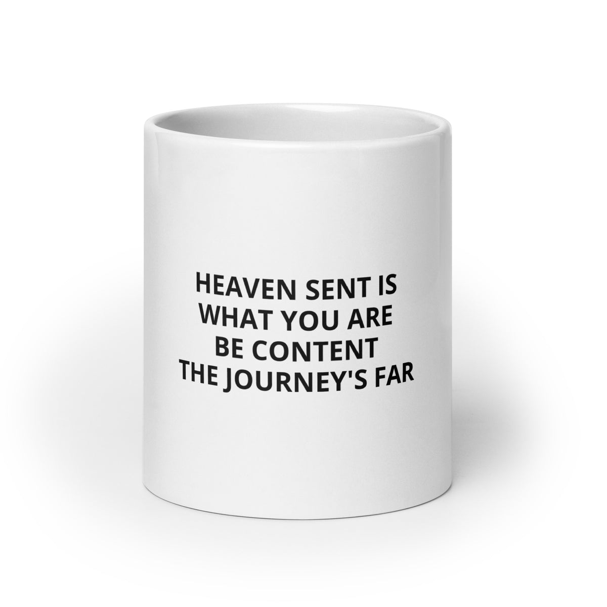 White glossy mug | Heaven Sent