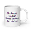 White Glossy Mug - The Power to Adapt