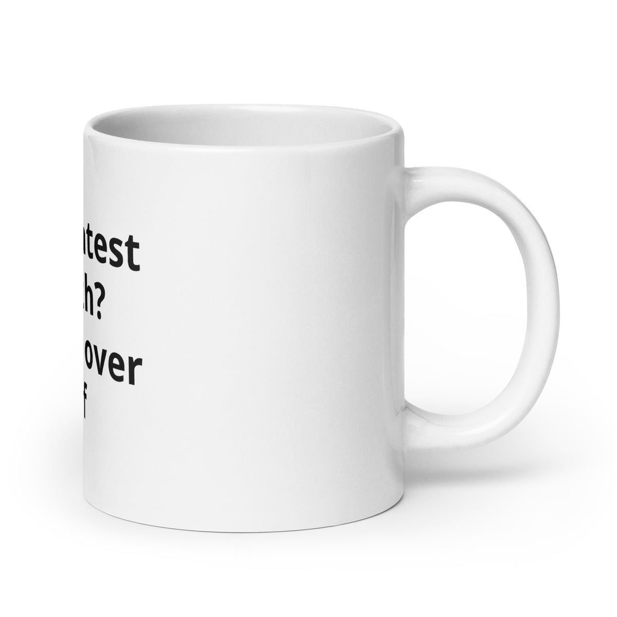 White glossy mug | The greatest